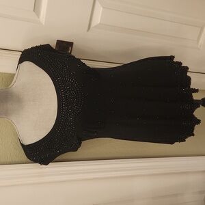 First Glance beaded dressy top Sz Med